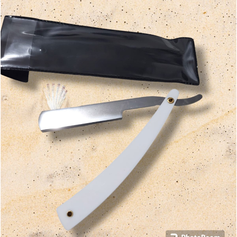 Navalha Original de aço inox nacional.Navalhete Cabeleireiros Lamina Fixa