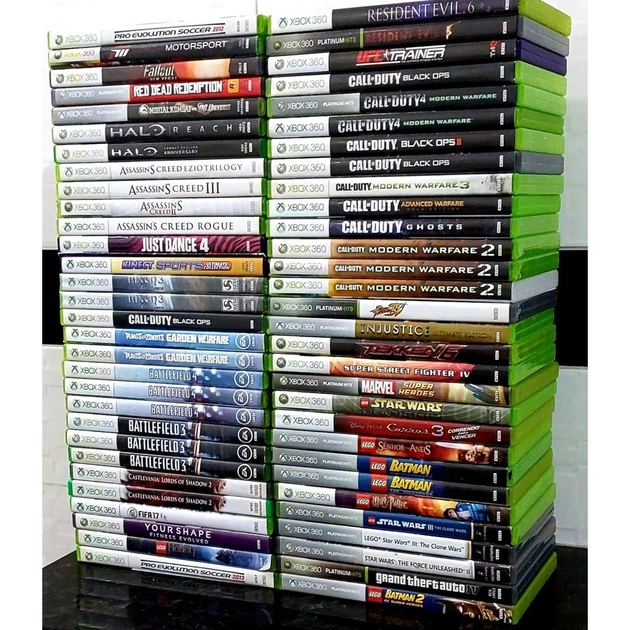Vendo Xbox 360 Bloqueado + 14 Jogos Originais, Console de Videogame Xbox  Usado 77665145