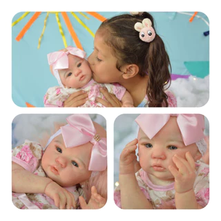 Bebê Reborn Abigail Corpo Em Silicone Banho Carequinha 20 Itens
