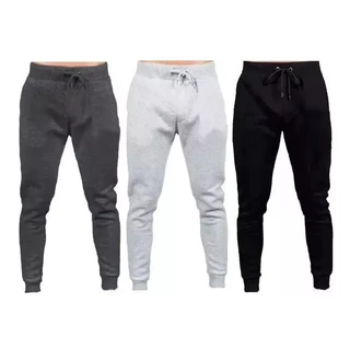 KIT COM 3 CALÇAS MOLETOM GROSSO, PELUCIADA. QUALIDADE PREMIUM