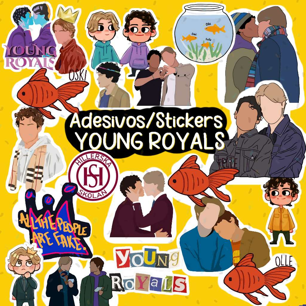 Adesivos Young Royals - Stickers até 20 unidades | Shopee Brasil
