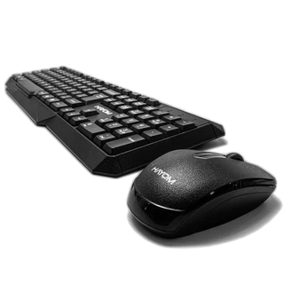 Kit Teclado e Mouse Sem Fio Adaptador Usb 2.4ghz Wireless Pc Preto