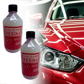 Kit 2 Resina Auto Brilho Pintura Carro Efeito Teflon 500ml em Oferta na Shopee