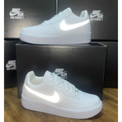 Tênis Air Force Masculino Feminino Casual Branco force Promoção