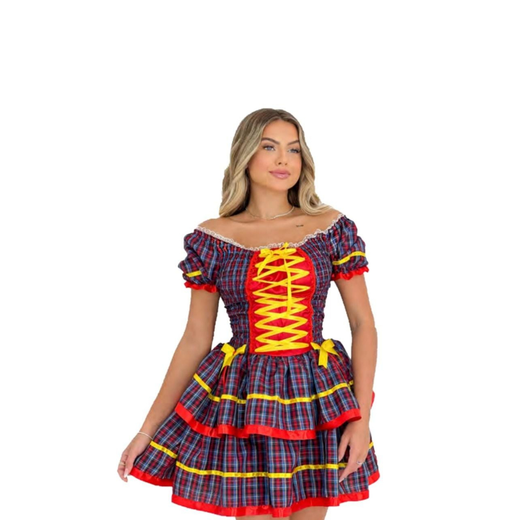 vestido para festa junina adulto em Promoção na Shopee Brasil 2025