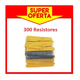Kit 300 Resistores 1/4w 1% 30 Valores 10 De Cada