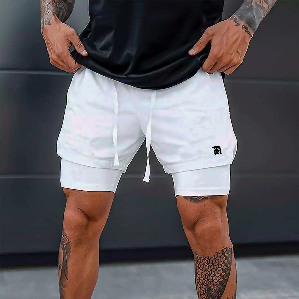 Bermuda Masculina Spartan Fitness Musculação Masculina Forrada