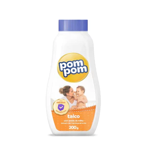 Talco Infantil Pom Pom - Previne Assaduras 200g em Oferta na Shopee