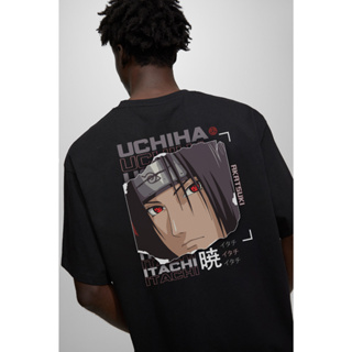 Camiseta Itachi Uchiha Bordado 100% algodão 30.1 Penteado Camisa akatsuki  itachi Anime Naruto - Corre Que Ta Baratinho