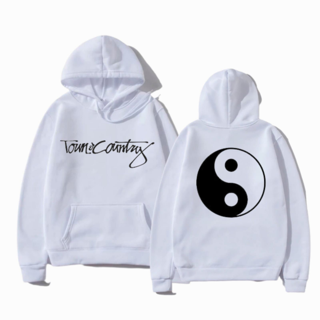 Moletom Canguru Yin Yang Tony Country Blusa de Frio Capuz e Bolso Unissex