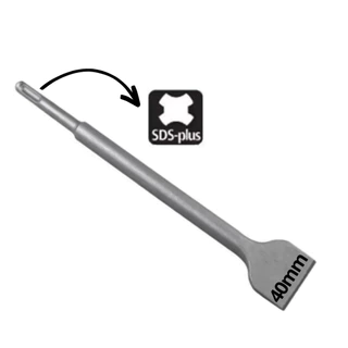 Talhadeira Larga Para Martelete Encaixe Sds Plus - 250x40mm