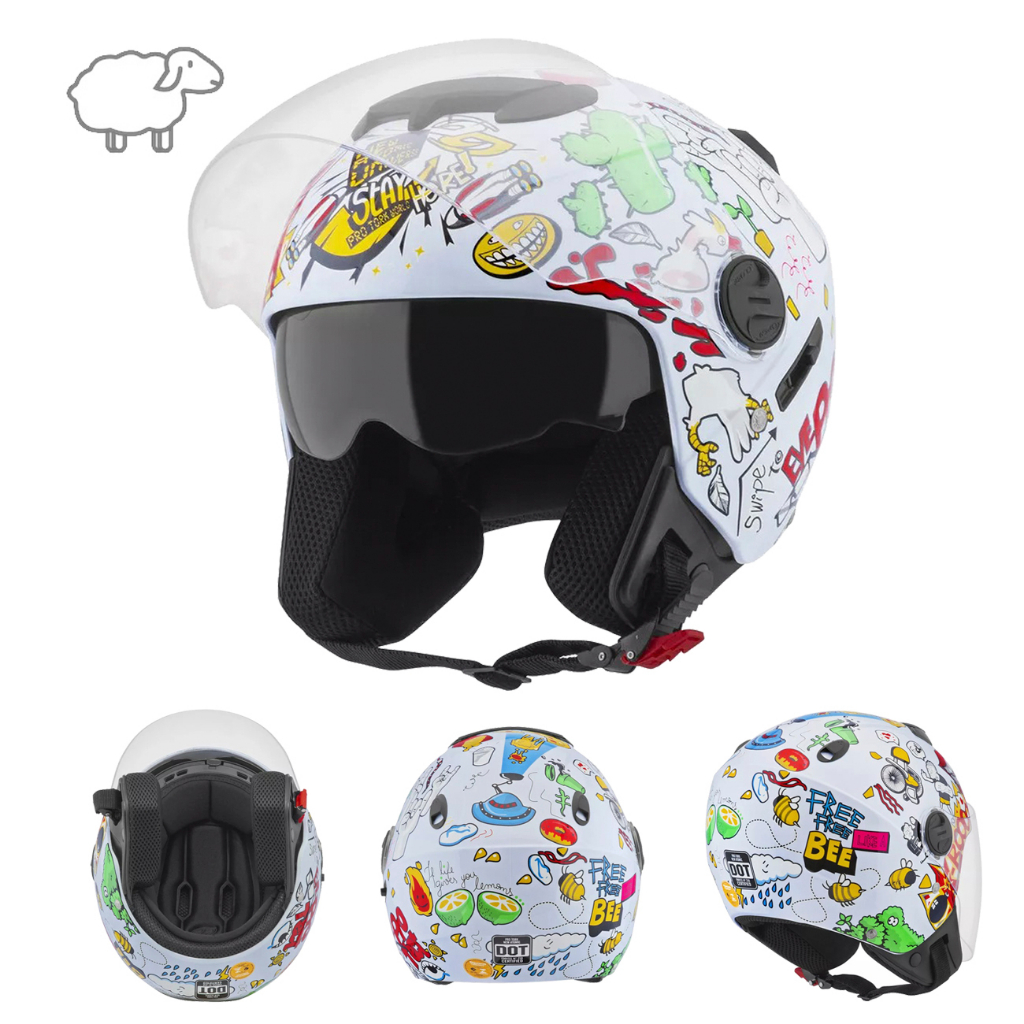 Capacete Aberto Atomic Pro Tork Universe Envio Em 24 Horas