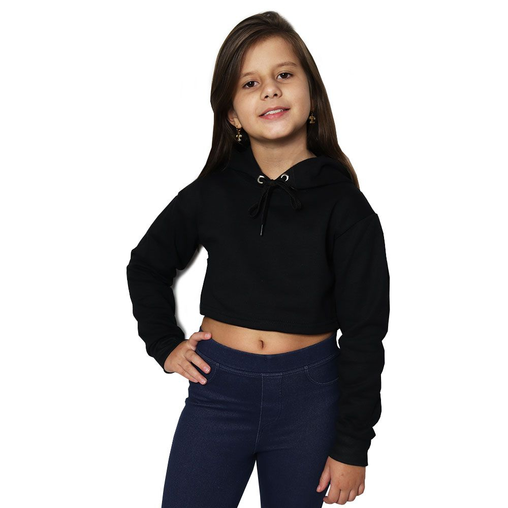 Moletom store cropped infantil