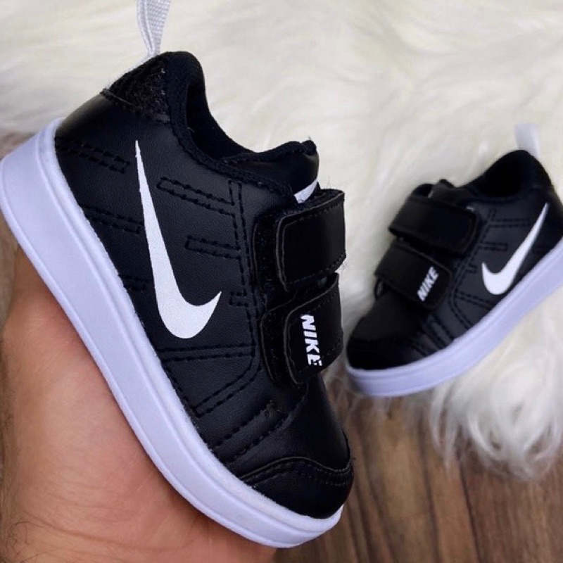 Tênis Baby Infantil Velcro em Couro Linha Conforto Antiderrapante