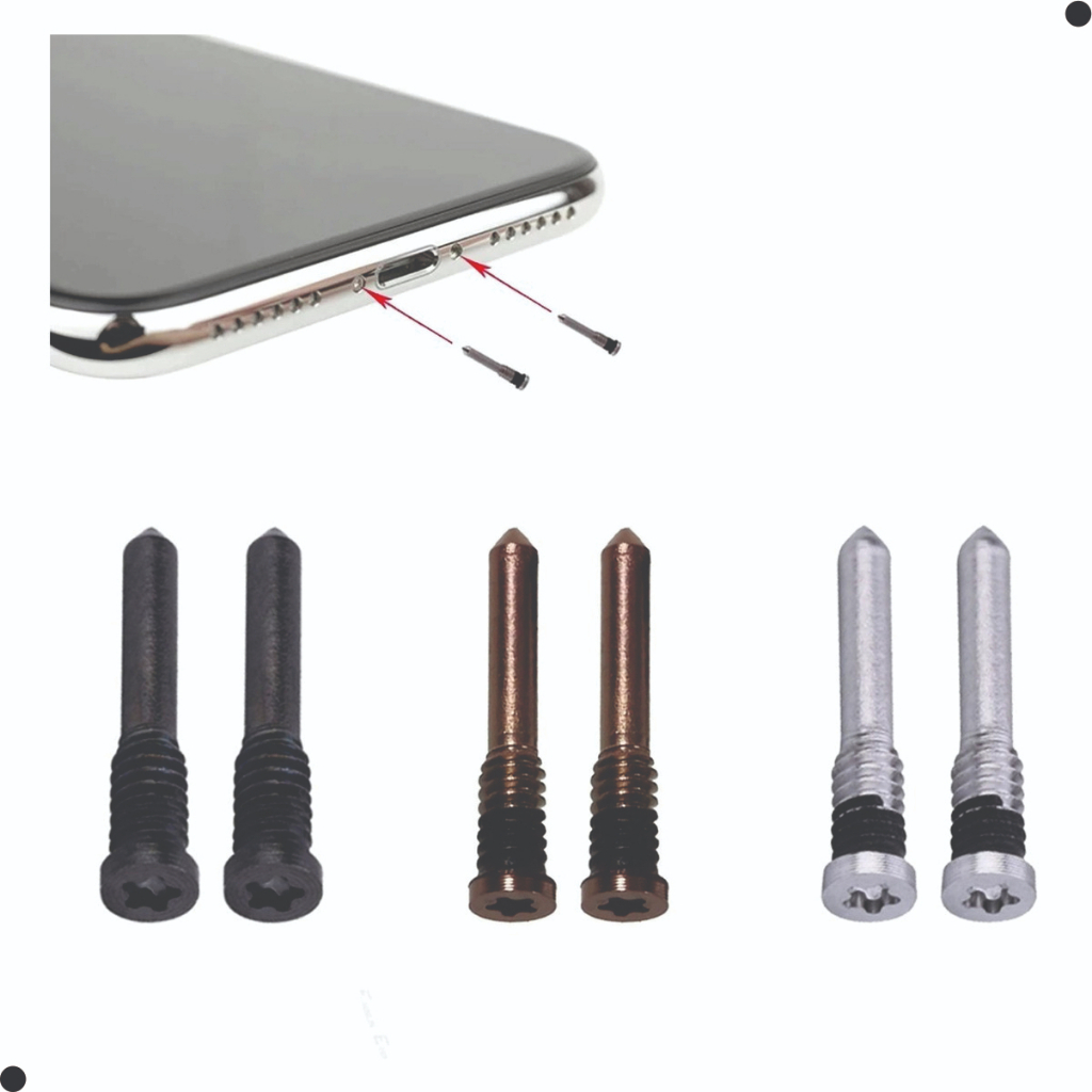 Todos Modelos kit 2 Parafuso Pentalobe iPhone X XS MAX 11 PRO MAX 12 13 MINI PRO MAX 14 PLUS PRO MAX
