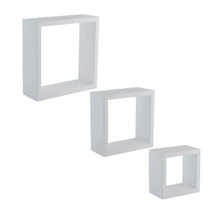 kit Nichos 30 25 20 decorativos conjunto com 3 nichos 100% MDF quadrado para Quarto, Sala, Banheiro, Cozinha
