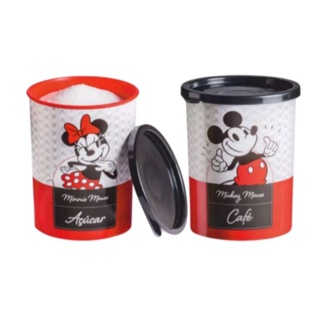 Kit: 1Pote Mantimento Disney Café Mickey - 600g + 1 Pote Mantimento Disney Açúcar Minnie - 1Kg