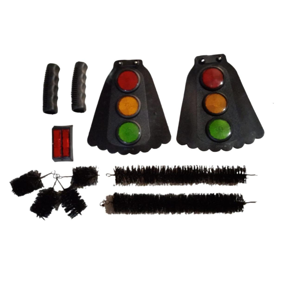 Kit Apara Barro+refletor+manopla+limpa cubo+limpa Aro
