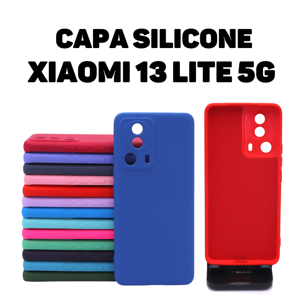 Capa Protetora de Silicone para Xiaomi 13 Lite
