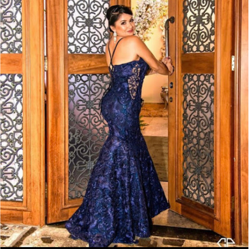 Vestido de Festa Luxo Lindo Formatura Brilhoso | Shopee Brasil