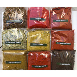 Kit 12 Temperos e especiarias para sua cozinha