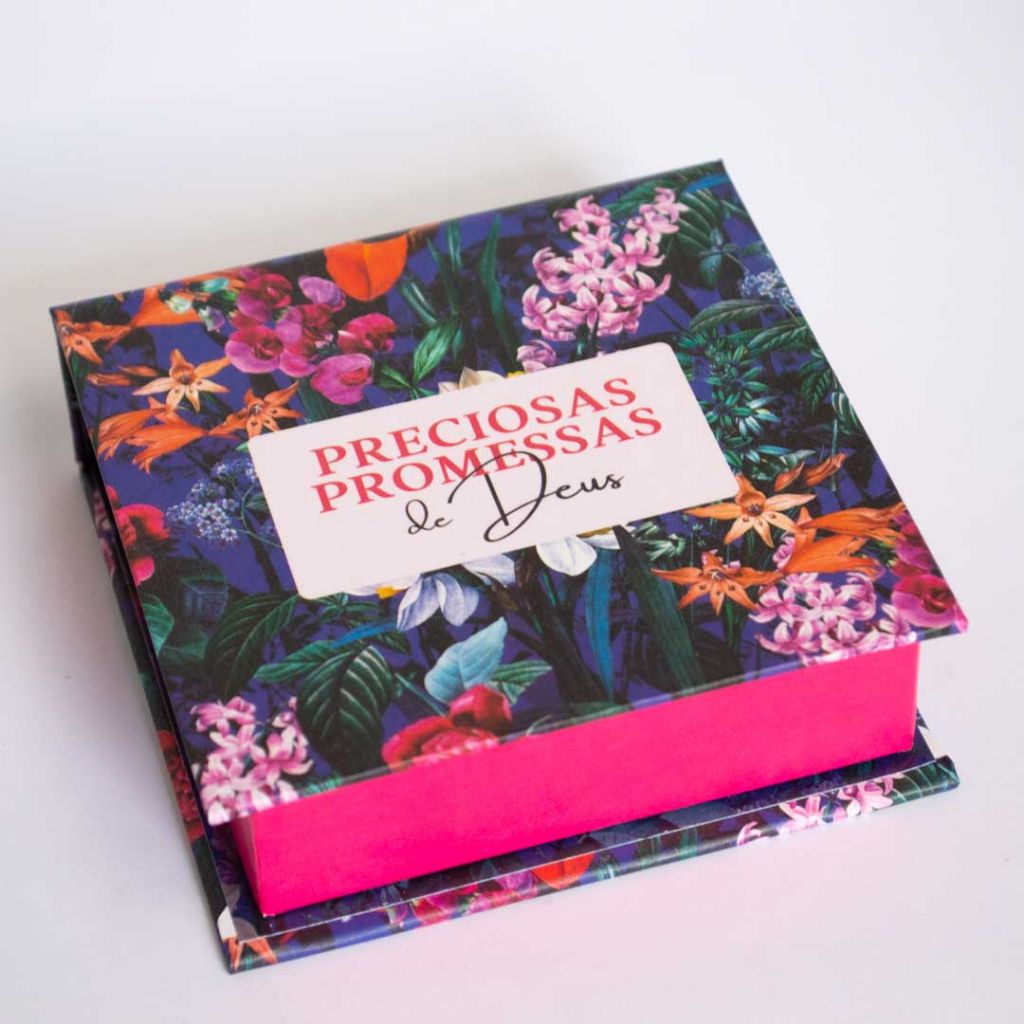 Caixa de Preciosas Promessas de Deus | com 180 versículos e Letras grandes | mod.pp-04