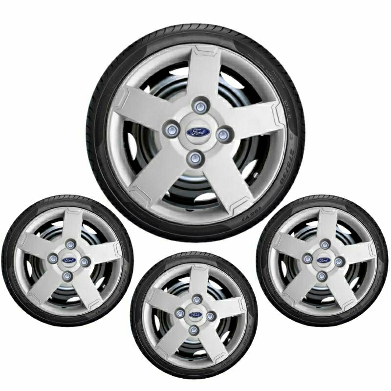Jogo 4 calotas Ford Ka Fiesta aro 13