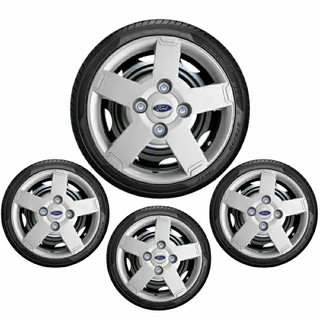 Jogo 4 calotas Ford Ka Fiesta aro 13