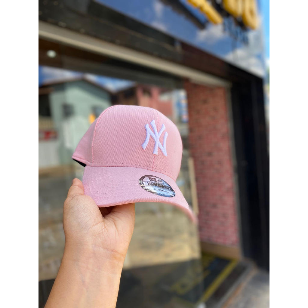 Bone New Era Rosa Bebe Linha Premium Shopee Brasil