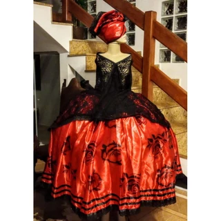 ROUPA POMBOGIRA - CONJUNTO POMBOGIRA - CONJUNTO UMBANDA - CONJUNTO CANDOMBLÉ