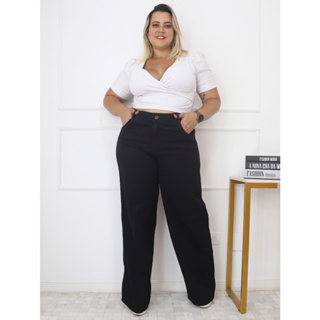 calça jeans femenino cintura alta em Promoção na Shopee Brasil 2024