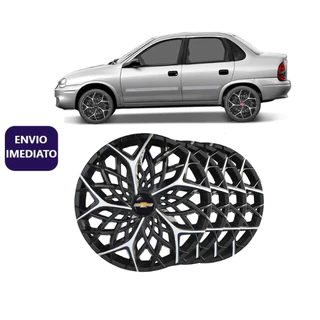 Jogo 4 Carlotas Moove Aro 14 Preto/Prata Prisma Classic Cobalt Corsa