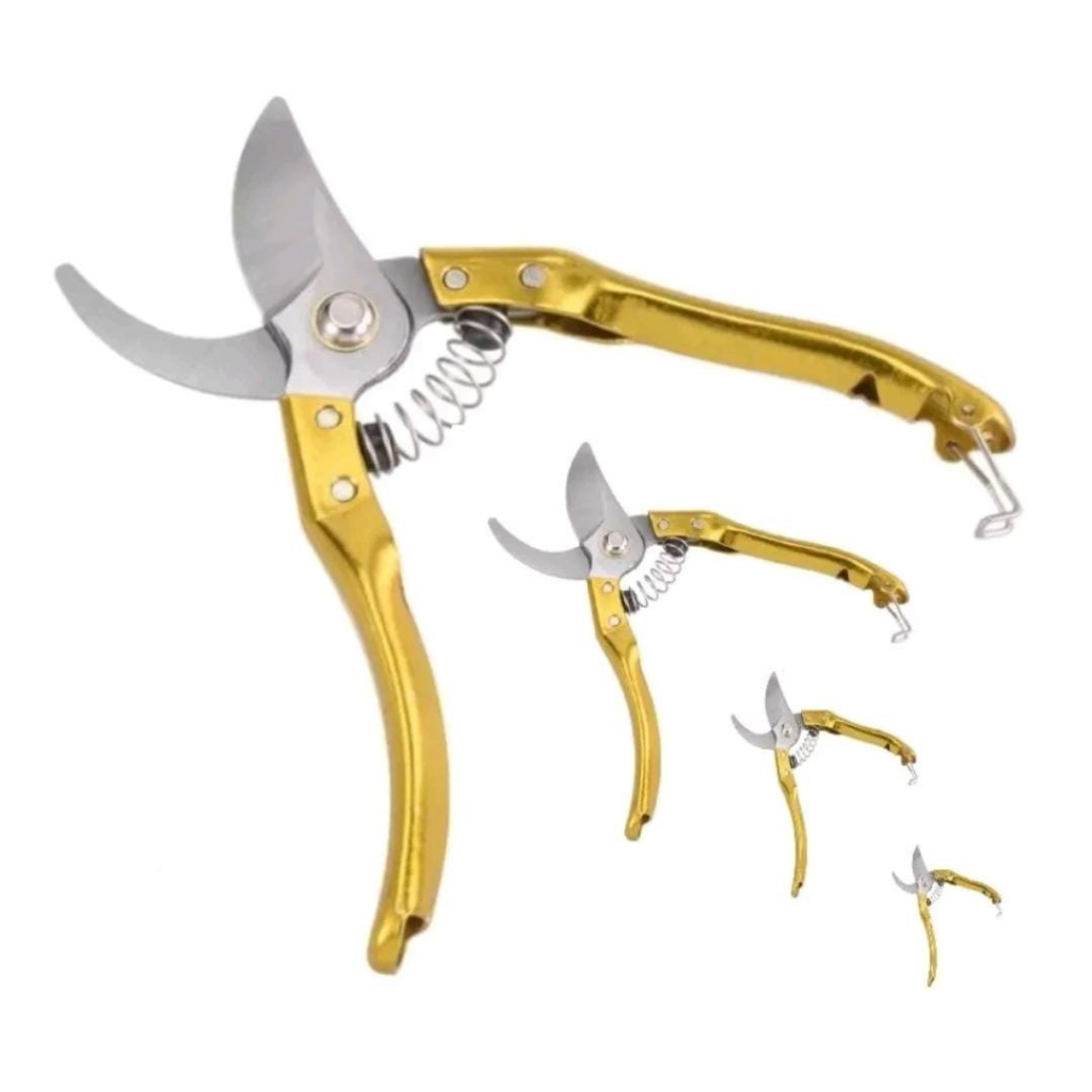 Alicate Tesoura Profissional De Poda Podar Plantas Galhos Dourado Shopee Brasil