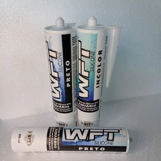 Silicone Aquário profissional WFT 280 ML Preto e incolor