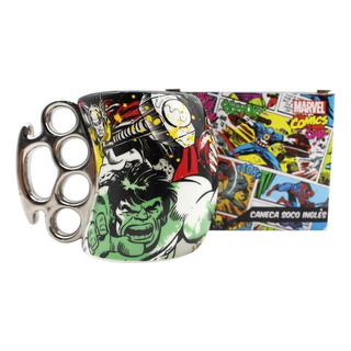 Caneca Zona Criativa Punho Inglês Huck Marvel Porcelana