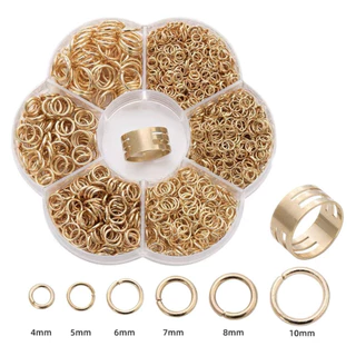 Kit De Argola Elo Metal Materiais Para Fazer Joia 1400pcs