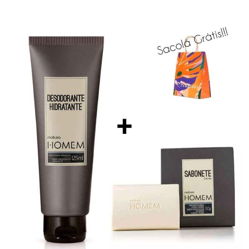 Kit Presente Natura Homem Hidratante Ml Sabonete Corpo E Barba G Shopee Brasil