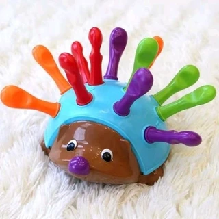 Ouriço brinquedo Pedagógico porco-espinho educativo