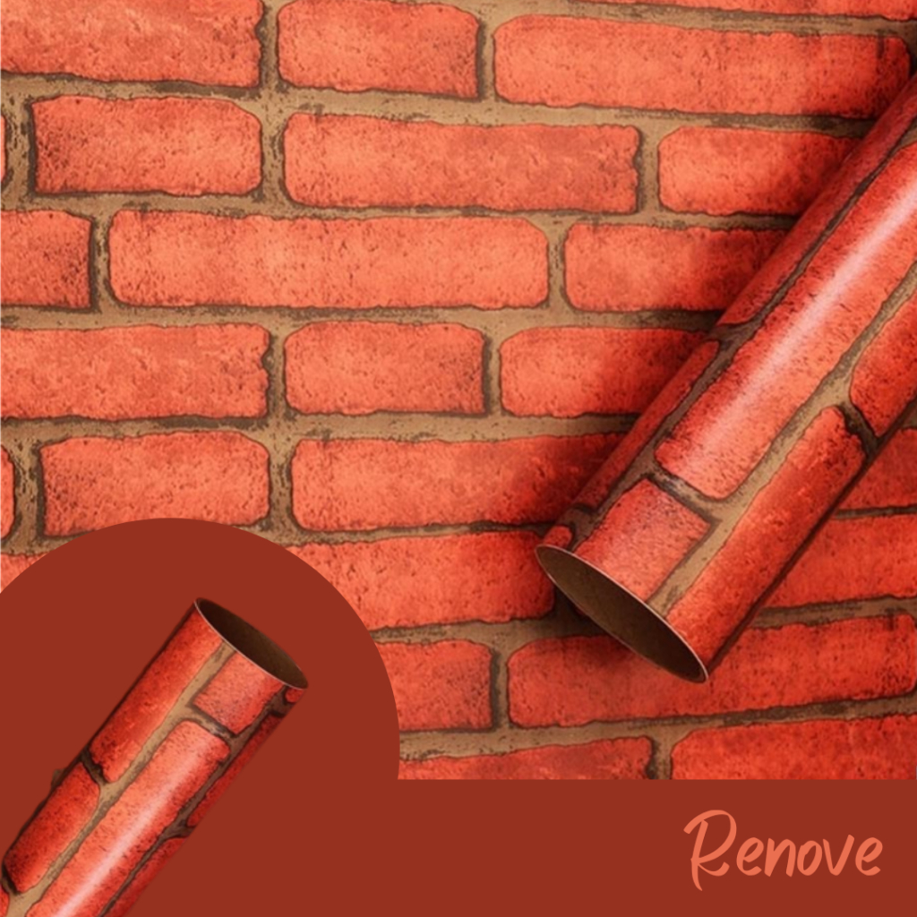PAPEL ADESIVO TIPO CONTACT TIJOLO VERMELHO C/5 METROS | Shopee Brasil