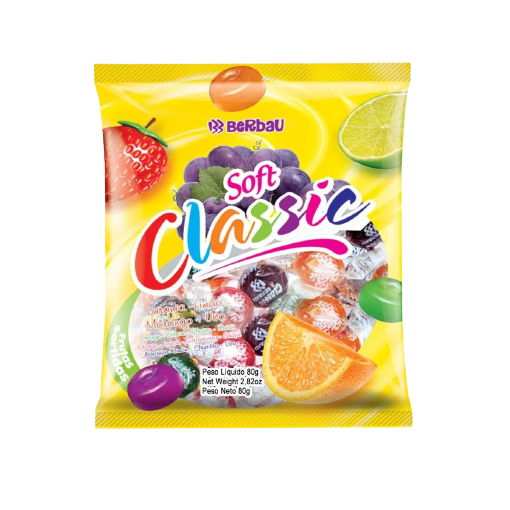 Bala Infância Soft Classic Vidro Sortidas 500g cadeia