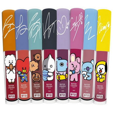 Batom Líquido Matte Várias Cores BT21 - BTS Lacre21