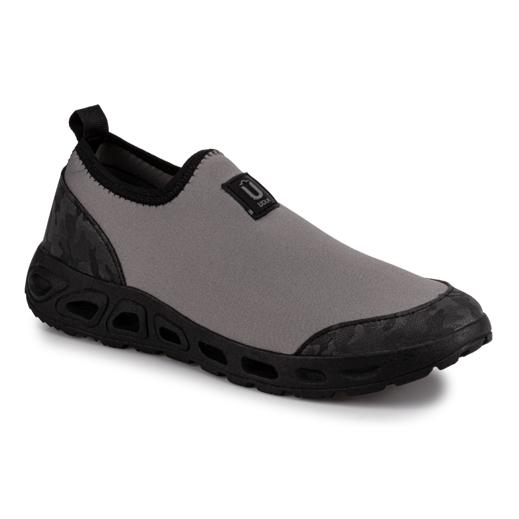 Tenis Nautico Hibrido Calce Facil, Seca Rapido, Neoprene Cinza