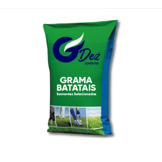 Sementes de Grama Batatais 5 kg para jardim e campo de futebol