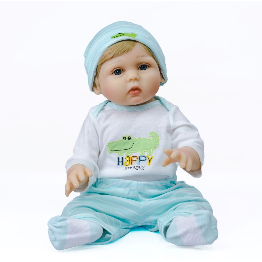 Bebe Reborn Menino 100% Silicone 47 Cm - Lucas - Full