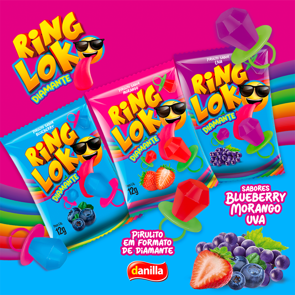 Kit 4 unidade Ring Loko Diamante de 12g