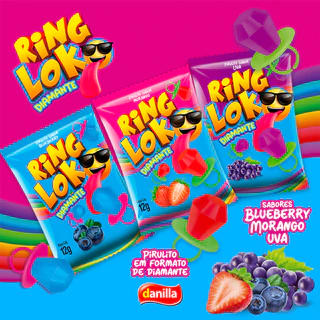 Kit 4 unidade Ring Loko Diamante de 12g