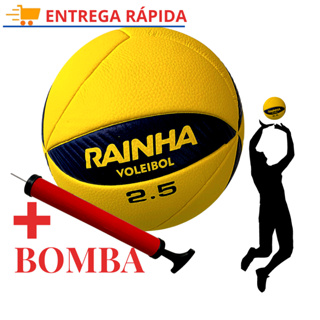 Bola de Volei Rainha 2.5 Praia Quadra + Bomba para Encher