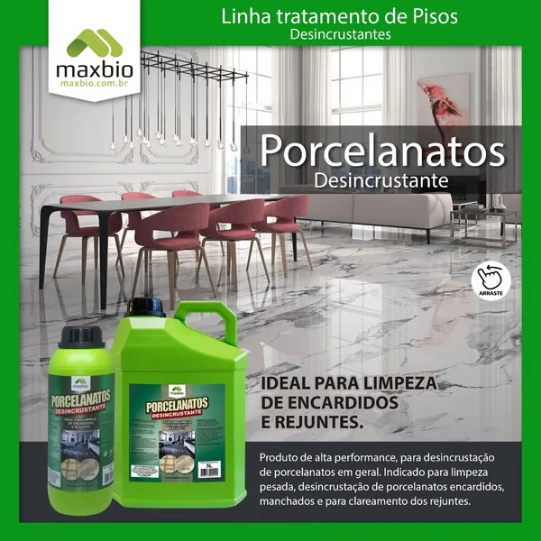 Transforme Seu Porcelanato Com Uma Limpeza Profunda Com Porcelanato Desincrustante 5 Litros