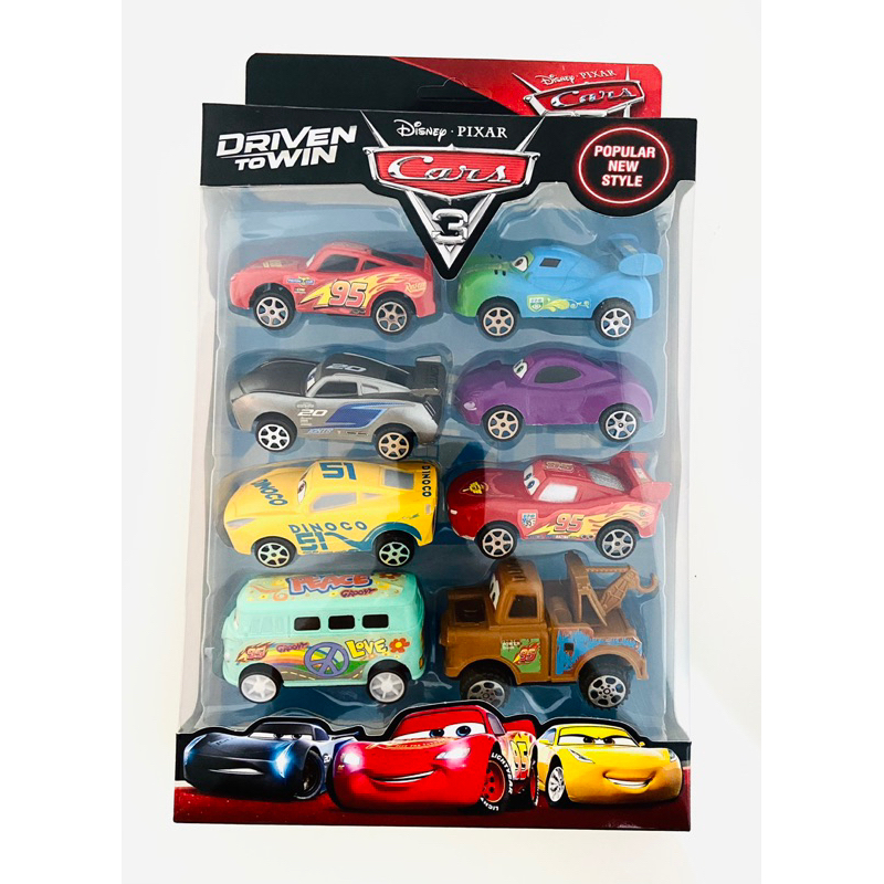 Kit Disney Cars Carros 3 Rel mpago Macqueen LightNing Macqueen Mater Dinocco Filmore