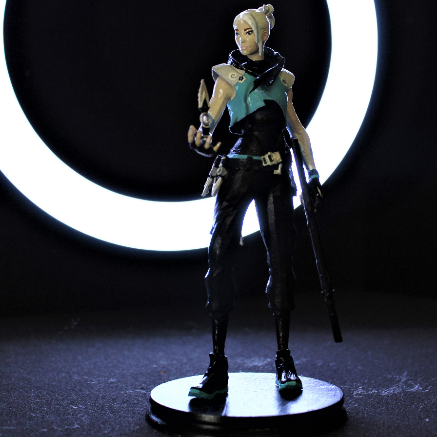 Jett Valorant Action Figure Jogo